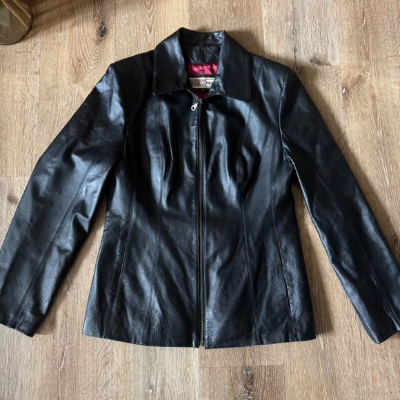 Jackets & Blazers - Vintage Y2K‎ Prestige Real 100% Leather Jacket Size Women’s Medium